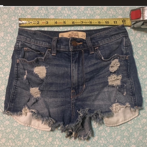💙 Hollister Vintage High Rise Shorts, Size: XXS/00 - Picture 3 of 8